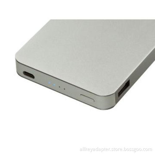 sliver gift power bank power display 7600mah charger for cell phone